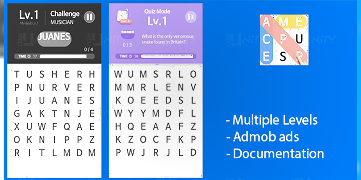 Word Search Pro Source Code (Unity)